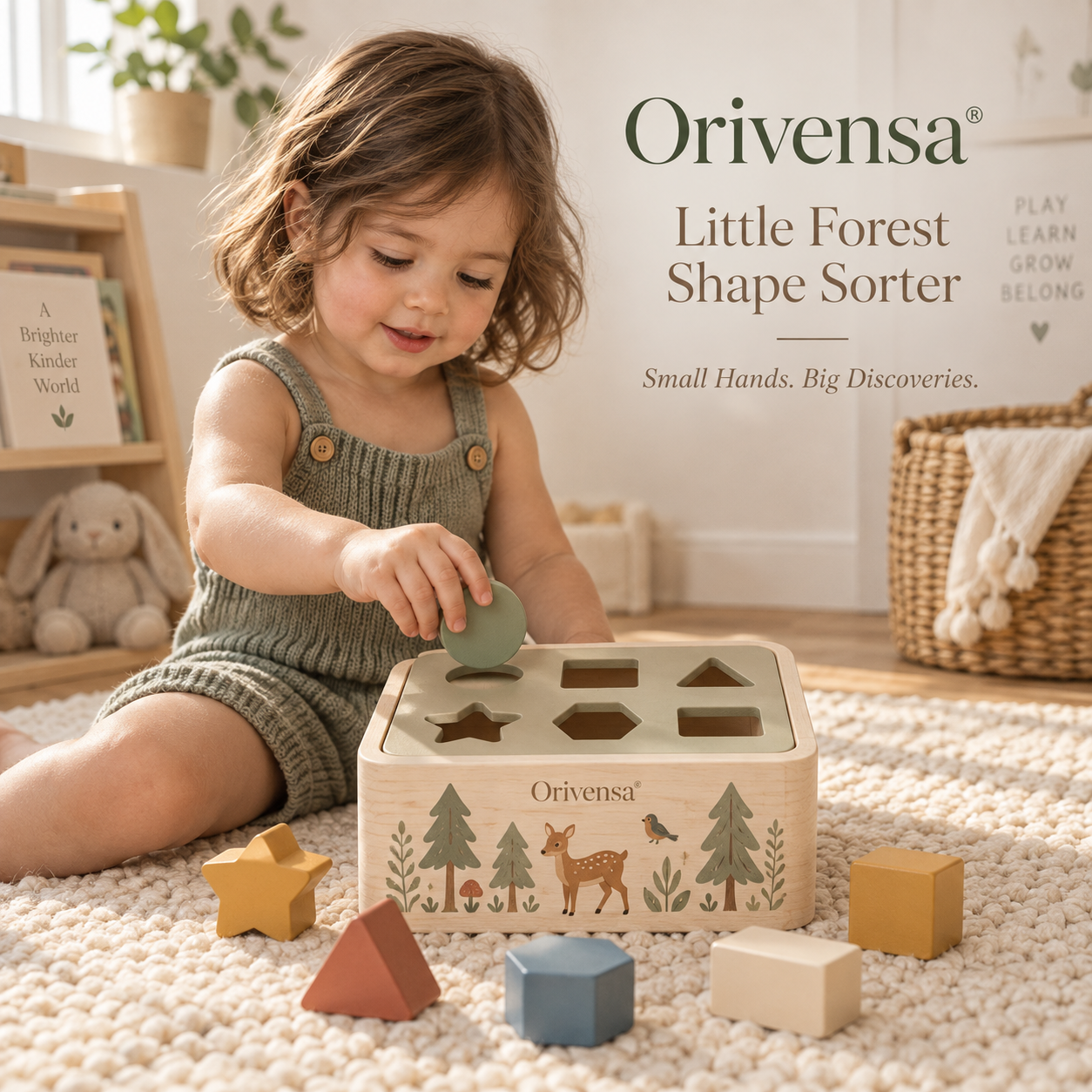 Orivensa® Little Forest Shape Sorter 🌿