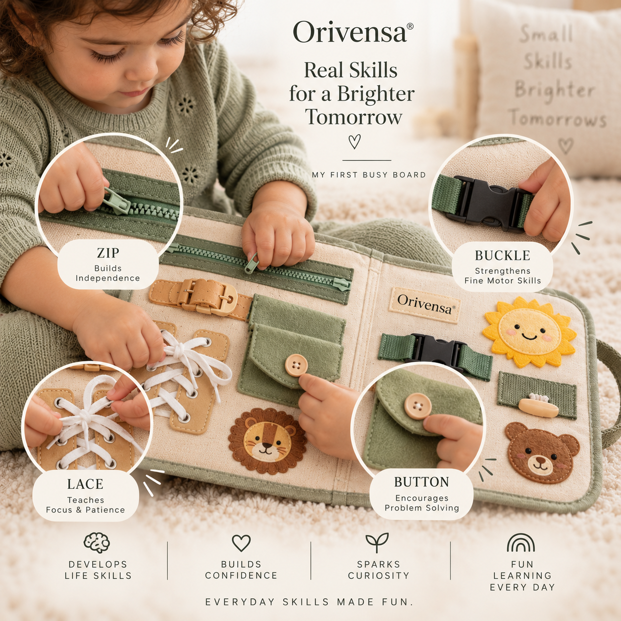 Orivensa® My First Busy Board ✨